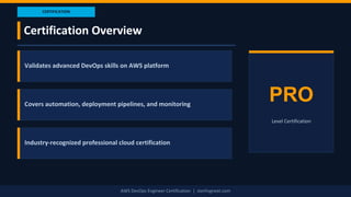AWS DevOps Engineer Certification Overview | Learn DevOps on AW | PDF