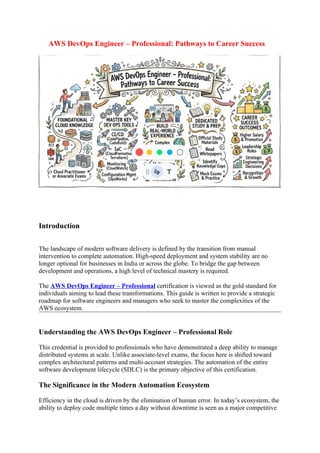 AWS DevOps Engineer – Professional: Pathways to Career Success | DOCX
