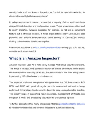 AWS DevSecOps_ Amazon Inspector for Automated Security Assessment.pdf