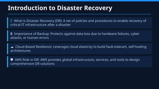 AWS Disaster Recovery & Backup Strategies Guide | PPTX