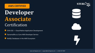 Native Dva AWS Certified Developer Associate | DynamoDB for Beginners NoSQL ...