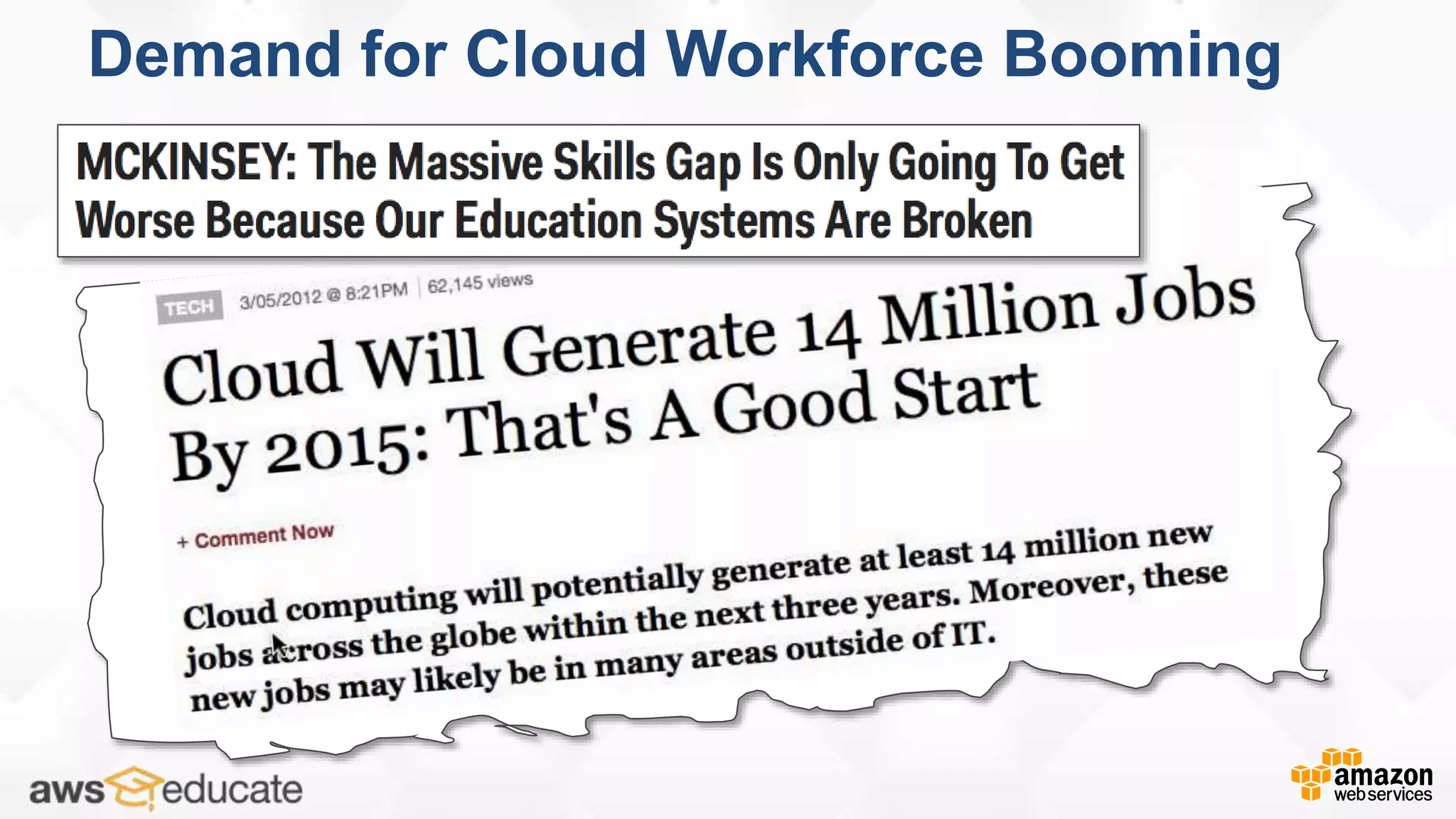 Demand for Cloud Workforce Booming
 
