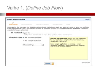 Vaihe 1. (Define Job Flow)
 