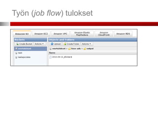 Työn (job flow) tulokset
 