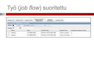 Työ (job flow) suoritettu
 