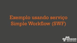 Exemplo usando serviço
Simple Workflow (SWF)
 