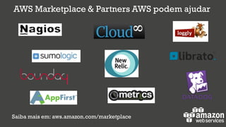 AWS Marketplace & Partners AWS podem ajudar
Saiba mais em: aws.amazon.com/marketplace
 