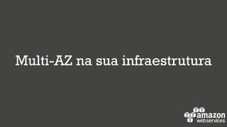Multi-AZ na sua infraestrutura
 