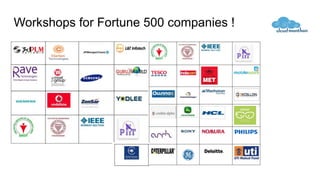 Workshops for Fortune 500 companies !
 