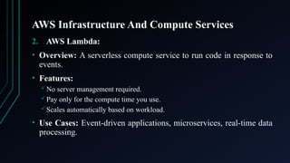 PPT on AWS Architecture and Services.pptx