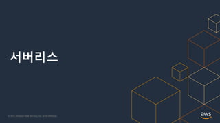 © 2021, Amazon Web Services, Inc. or its Affiliates.
서버리스
 
