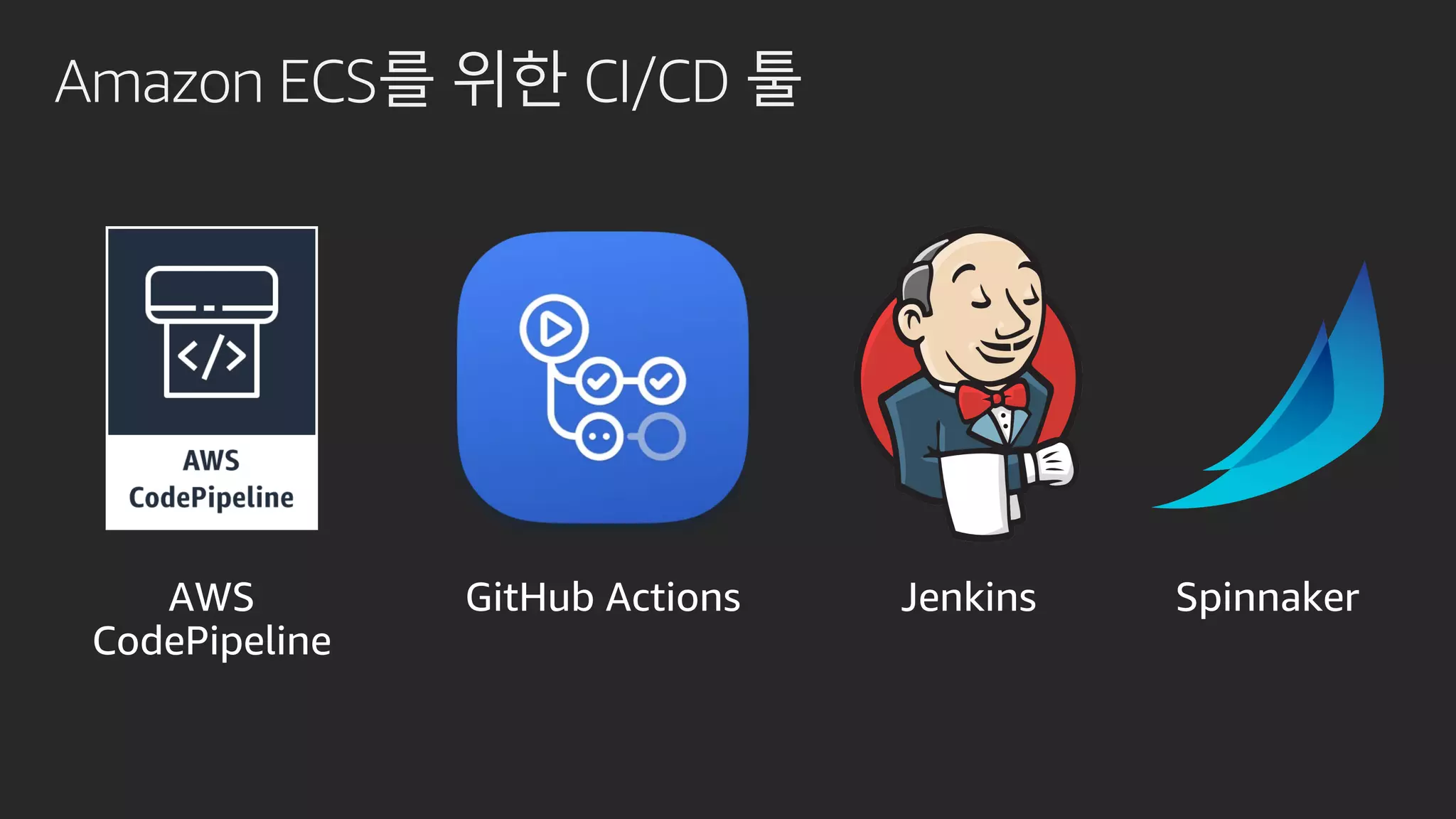 Amazon ECS를 위한 CI/CD 툴
 
