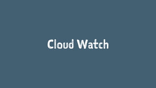 Cloud Watch
 
