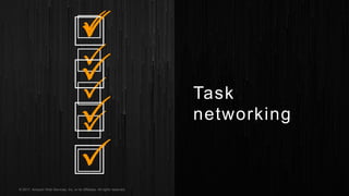 © 2017, Amazon Web Services, Inc. or its Affiliates. All rights reserved.
Task
networking
 