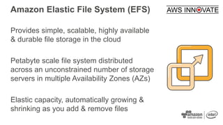 Access EFS file system via AWS DX
Direct Connect EFS in your Amazon VPCOn-premises Servers
 