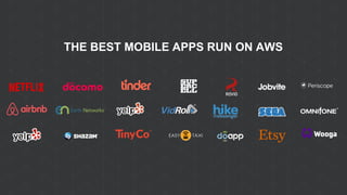 THE BEST MOBILE APPS RUN ON AWS
 