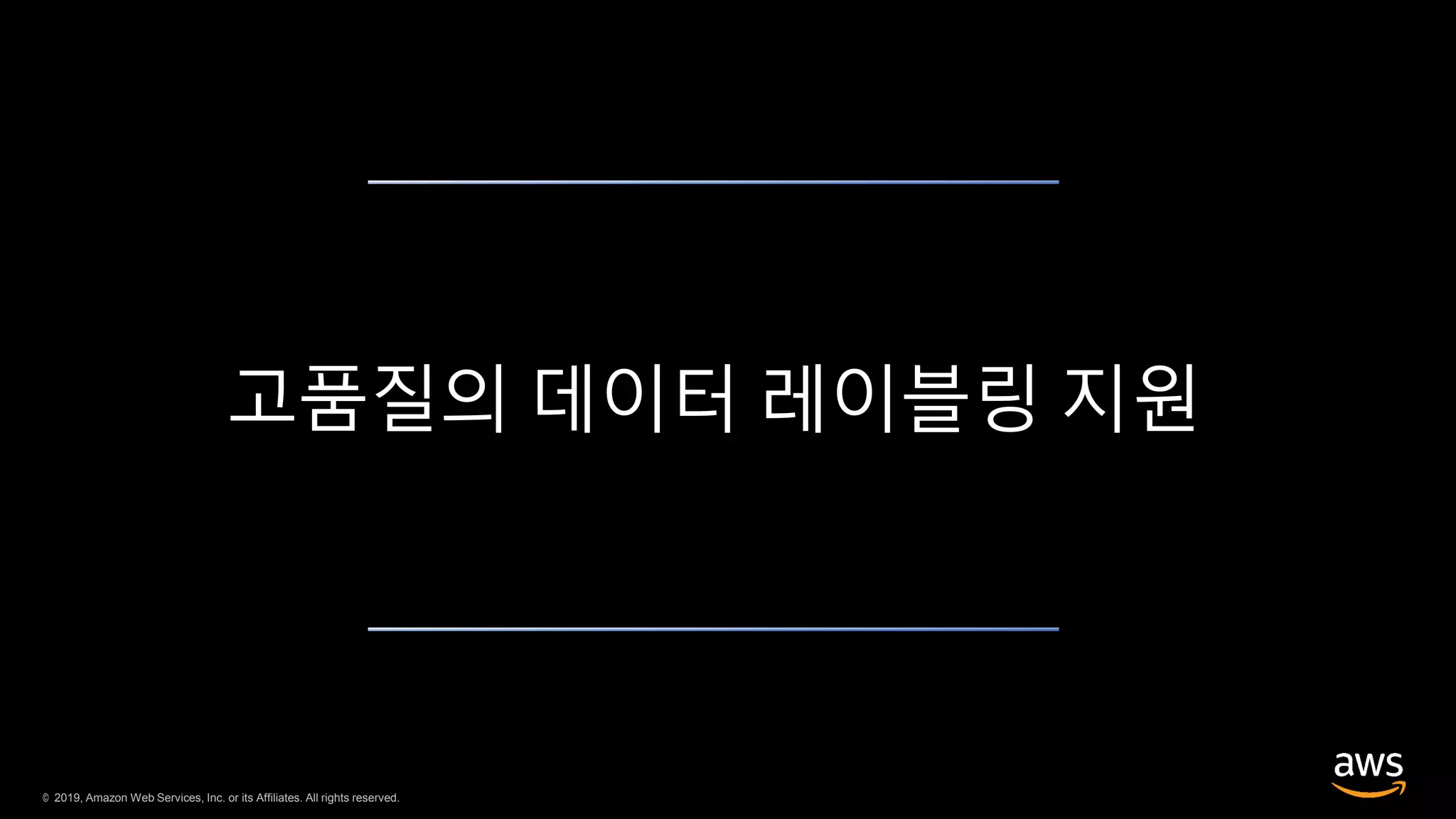 © 2019, Amazon Web Services, Inc. or its Affiliates. All rights reserved.
고품질의 데이터 레이블링 지원
 