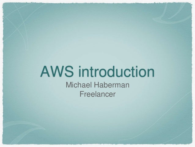 AWS intro