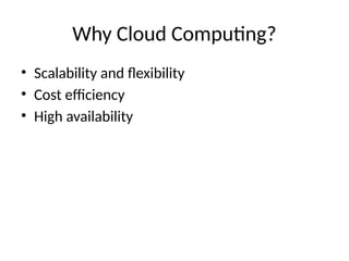 Comprehensive Introduction to AWS and Cloud Computing Fundamentals | PPTX