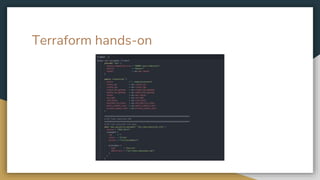 Terraform hands-on
 
