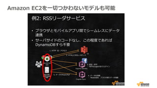 Amazon EC2を一切つかわないモデルも可能
 