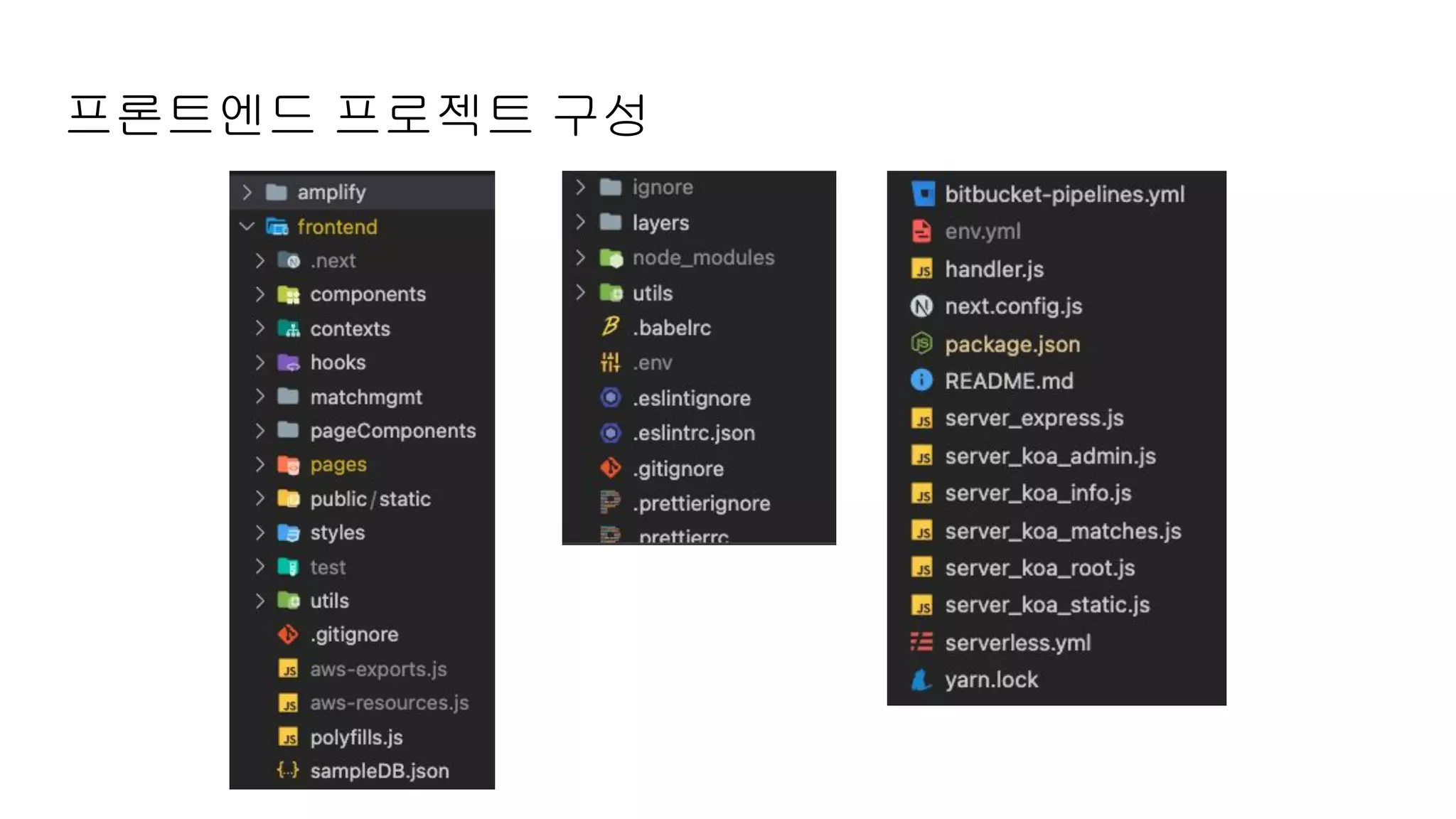 프론트엔드 프로젝트 구성
 