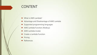 AWS Lambda | PPT