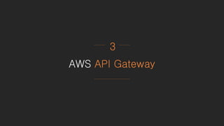 AWS API Gateway
3
 