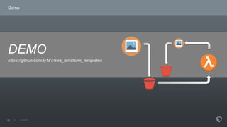 Demo
DEMO
https://github.com/kj187/aws_terraform_templates
 