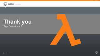 Thank you
Any Questions ?
 