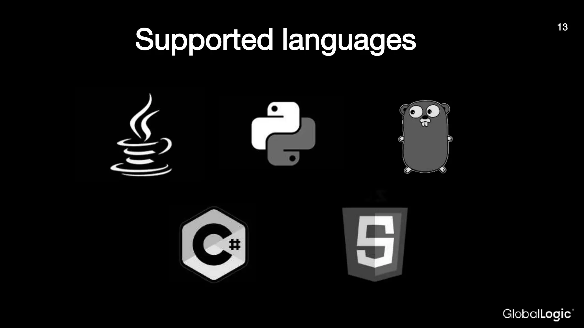 Supported languages
13
 