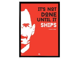 “what would good
look like for us?”
 