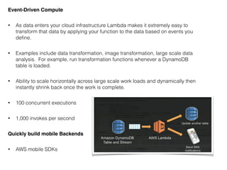 AWS Lambda Presentation (Tech Talk DC) | PDF