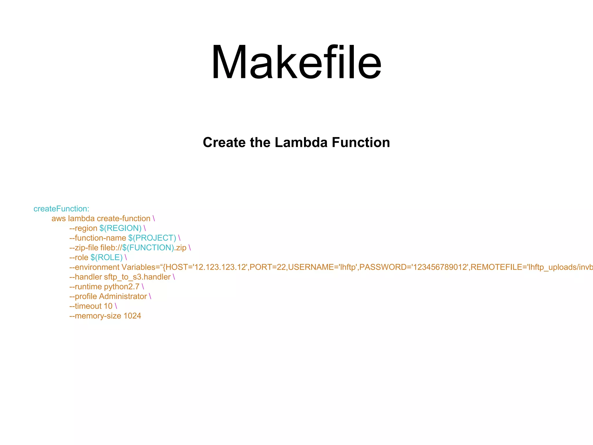 Schedule File Transfer from SFTP to S3 with AWS Lambda PPT