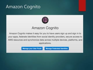 Amazon Cognito
 