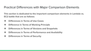 Detailed Analysis of AWS Lambda vs EC2 | PDF