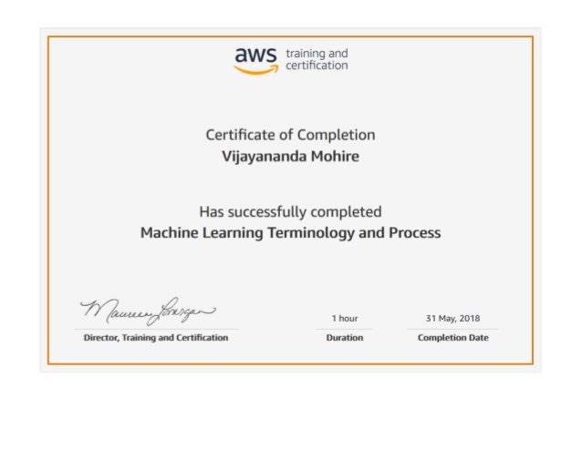 aws machine learning certification