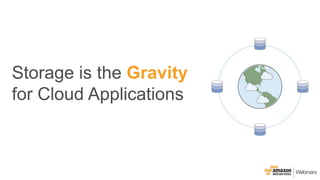 Storage is the Gravity
for Cloud Applications
 