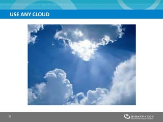 USE ANY CLOUD




22
 