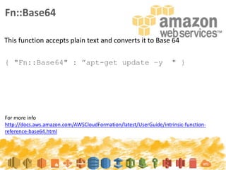 AWS CloudFormation Intrinsic Functions and Mappings | PPTX