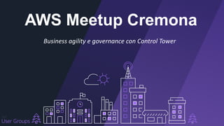 AWS Meetup Cremona
Business agility e governance con Control Tower
1
 