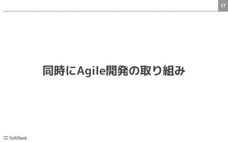 17
同時にAgile開発の取り組み
 