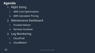 AWS Monitoring Tools using Cloudwatch and cloud trail | PPTX