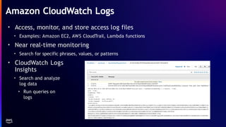 AWS Monitoring Tools using Cloudwatch and cloud trail | PPTX