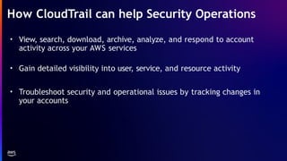 AWS Monitoring Tools using Cloudwatch and cloud trail | PPTX