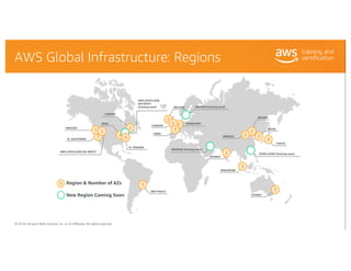 © 2018, Amazon Web Services, Inc. or its Affiliates. All rights reserved.
AWS Global Infrastructure: Regions
AWS GOVCLOUD ...