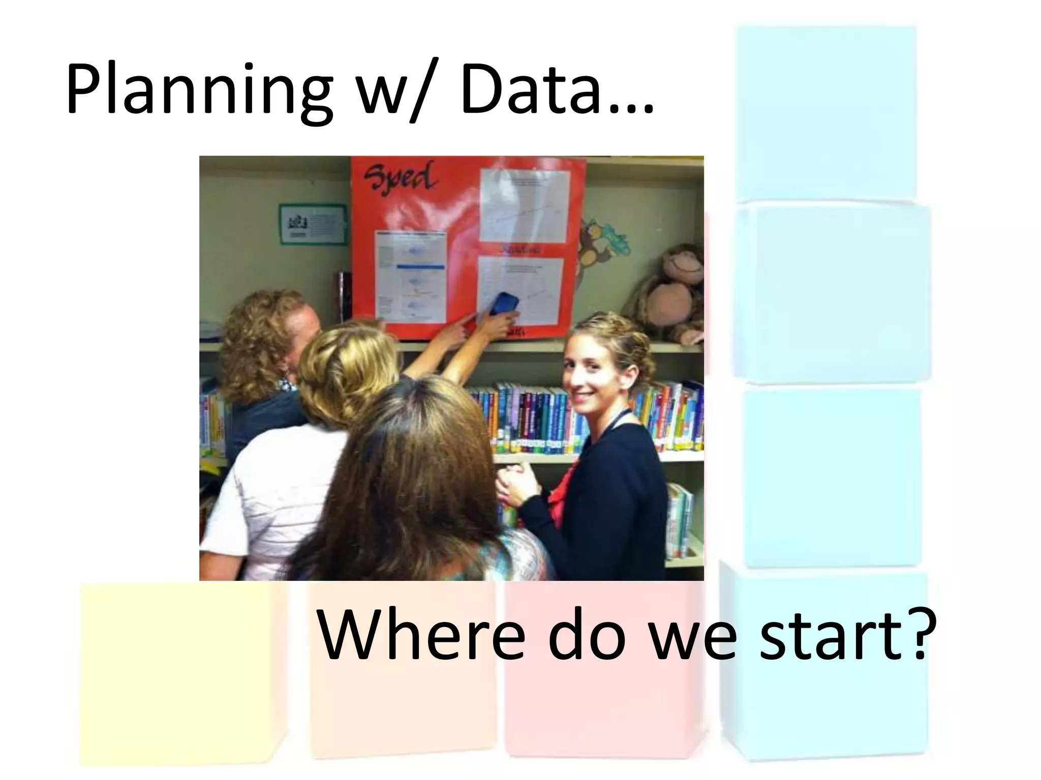 Planning w/ Data…




       Where do we start?
 