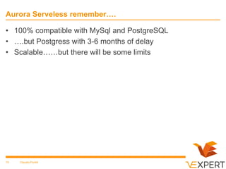 (New)SQL on AWS: Aurora serverless | PPT