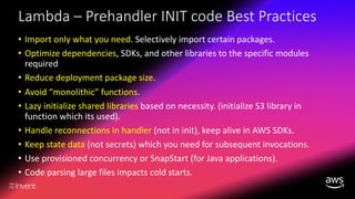 Highlights of AWS ReInvent 2023 (Announcements and Best Practices) | PDF