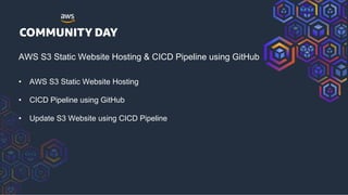 AWS S3 Static Website Hosting and CICD Pipeline using GitHub.pdf